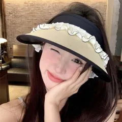 Mũ Cói Nửa Đầu Phối Bèo Nơ Xinh Xắn - Nón Visor Nữ Chống Tia UV Rộng Vành Đi Biển Cao Cấp Style Hàn Quốc 813428