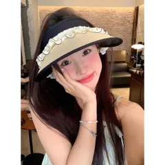 Mũ Cói Nửa Đầu Phối Bèo Nơ Xinh Xắn - Nón Visor Nữ Chống Tia UV Rộng Vành Đi Biển Cao Cấp Style Hàn Quốc 813428