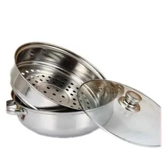 Nồi hấp inox 2 tầng đường kính 28cm dùng mọi loại bếp 813460