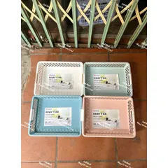 Khay Ý A4 Việt Nhật (Mã 5695) - Rổ nhựa đựng tài liệu, giấy tờ, văn phòng phẩm, mỹ phẩm đa năng nhiều màu