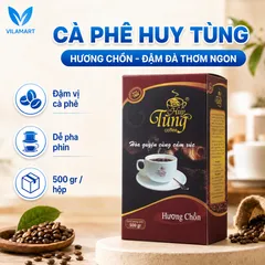 Cà Phê Hương Chồn Huy Tùng Cao Cấp 500g – Cà Phê Bột Pha Phin, Hương Thơm Đậm Đà