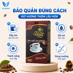 Cà Phê Hương Chồn Huy Tùng Cao Cấp 500g – Cà Phê Bột Pha Phin, Hương Thơm Đậm Đà