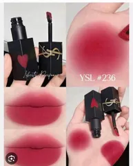 Son kem YSL 236 The Slim Velvet Radical đỏ ruby chuẩn auth, 
