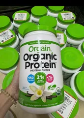 Bột Protein Hữu Cơ Org.... ain Organic Protein & Super foods Vani 2.7LB - Dinh Dưỡng Hỗ Trợ Tăng Cơ và Tăng Cân, Hương Vị Ngon, 