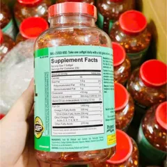 Viên uống Kirkland Signature Wild Alaskan Fish Oil 1400 mg |230 viên| Cung cấp các chuỗi Acid béo Omega & Kiểm soát các phản ứng viêm trong cơ thể [SP Chuẩn Mỹ]