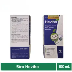 Siro Heviho - Chính Hãng Việt Nam Chai 100ml - Giúp Giảm Ho, Đau Rát Họng, Long Đờm Cho Trẻ