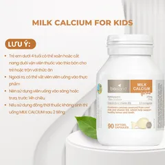 Viên uống bổ sung Canxi cho bé Bioisland Milk Calcium 90 viên của Úc nhập chính ngạch