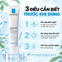 Kem Dưỡng Da Mụn La Roche-Posay Effaclar Duo+ 40ml Hỗ Trợ Giảm Mụn, Mờ Thâm, Hạn Chế Mụn Tái Lại
