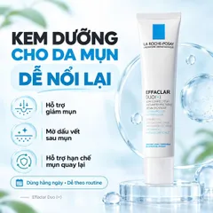 Kem Dưỡng Da Mụn La Roche-Posay Effaclar Duo+ 40ml Hỗ Trợ Giảm Mụn, Mờ Thâm, Hạn Chế Mụn Tái Lại