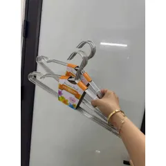 Móc Inox Treo Quần Áo Người Lớn Dày 3mm - Inox 304 Chất Lượng, Đầu Bo Tròn (Chiều Dài 40cm) 813784