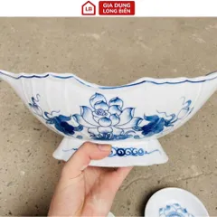 Đĩa Gà Sứ Cao Cấp - Thiết Kế Sang Trọng - Dùng Để Trang Trí Bàn Tiệc họa tiết hoa văn 813794