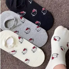 Set 5 đôi tất vớ nữ cổ cao họa tiết gấu, cotton mềm mại, co giãn – JIN-2512-CB5 813787