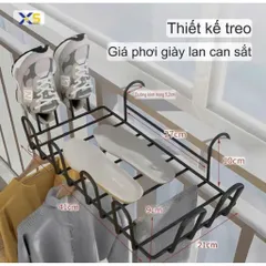 Giá Phơi Khô Giày HAOYANGQI - Tiện Dụng Cho Ban Công, Cửa Sổ, Ký Túc Xá 813798