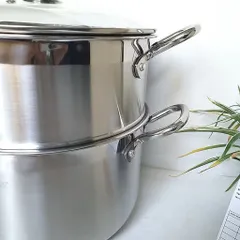 Bộ Nồi Hấp Nắp kinh 30cm - Dùng Được Bếp Từ, Thanh Lý Giá Rẻ 813814