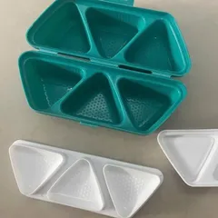 Khuôn cơm nắm tam giác, Khuôn 6 ô (6,5cm) - Bộ khuôn ép cơm Onigiri, làm sushi bento kiểu Nhật tiện lợi 813820
