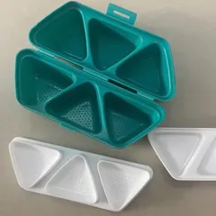 Khuôn cơm nắm tam giác, Khuôn 6 ô (6,5cm) - Bộ khuôn ép cơm Onigiri, làm sushi bento kiểu Nhật tiện lợi 813820