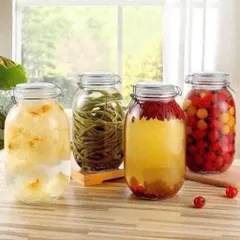 Hũ Thủy Tinh Nắp Chốt Thép Kín Hơi Dung Tích2 Lít - Đựng Gia Vị, Ngâm Hoa Quả 813823