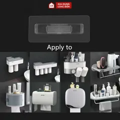 Miếng Dán Tường thay thế cho kệ nhà tắm oenon bộ nhả kem  phù hợp với nhiều loại kệ 1,2,3,4,5 cốc 813826