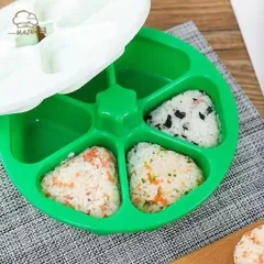Bộ Khuôn Cơm Tam Giác Bộ 6 Khuôn Làm Cơm Nắm Onigiri, Khuôn Ép Cơm Bento Tạo Hình Dễ Thương Cho Bé Ăn Dặm 813834