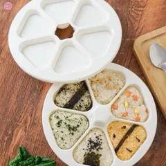 Bộ Khuôn Cơm Tam Giác Bộ 6 Khuôn Làm Cơm Nắm Onigiri, Khuôn Ép Cơm Bento Tạo Hình Dễ Thương Cho Bé Ăn Dặm 813834