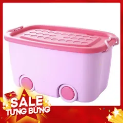 Thùng ô tô đựng đồ chơi có bánh xe size to 58 x 39 x 31cm chất đẹp 813840
