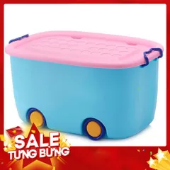 Thùng ô tô đựng đồ chơi có bánh xe size to 58 x 39 x 31cm chất đẹp 813840