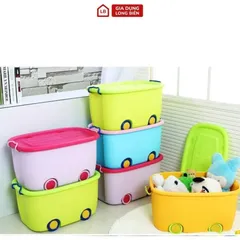 Thùng ô tô đựng đồ chơi có bánh xe size to 58 x 39 x 31cm chất đẹp 813840
