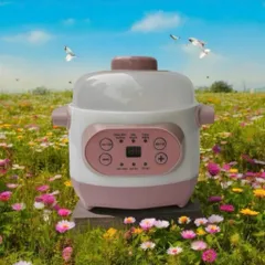 Thanh Lý Nồi Hầm Cách Thủy 1.0L (Mới 100% - Lỗi Sứt Nhẹ Vành Thố Sứ)