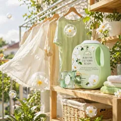 Viên Giặt Xả Cao Cấp Xun Qiao Monet Garden Hương Hoa Sơn Trà 168 Viên - Công Nghệ 5in1 Lưu Hương Lâu, Làm Sạch Sâu
