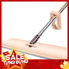 Chổi Lau Nhà Tự Vắt Thông Minh Xoay 360 Độ - Cây Lau Nhà Tự Vắt Tiện Lợi Kèm Bông Lau Microfiber Cao Cấp (Mặt Lau 35cm)