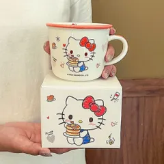 [Mã M08] Cốc Sứ Kèm Thìa Sanrio Siêu Cute - Ly Sứ 340ml Hình Hello Kitty, Kuromi, My Melody, Cinnamoroll Làm Quà Tặng 813858