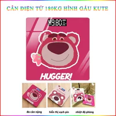 Cân Điện Tử Hình Gấu 180Kg - Dễ Thương, Chính Xác và Tiện Lợi 813859