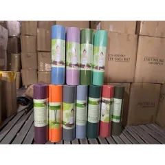 Thảm Tập Yoga TPE Cao Cấp 6mm/8mm Định Tuyến Chống Trượt - Thảm Tập Gym, Yoga Tại Nhà Êm Ái, Đàn Hồi Tốt