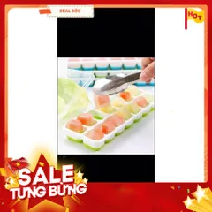 Khay Đá Silicon - Dễ Dàng Làm Đá, Chống Rò Rỉ và An Toàn Kèm Nắp Đậy 813881