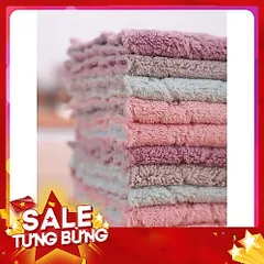 Combo 10 Khăn Lau Bếp Đa Năng Tiện Lợi Khăn Lau Tay 2 Mặt Siêu Thấm Lau Bát Lau Chén Đĩa 813887