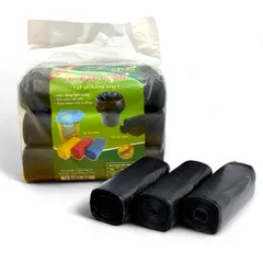 Combo 3 cuộn túi đựng rác đen tự phân hủy 813924