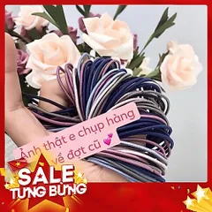 Sét 100 chun buộc tóc kèm túi đựng tiện lợi, phù hợp cho mọi loại tóc từ mỏng đến dày 813928