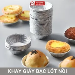 Set 50 Đế Cốc Chén Khuôn giấy bạc nướng thực phẩm, nướng bánh, nướng hàu... 813953
