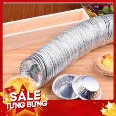 Set 50 Đế Cốc Chén Khuôn giấy bạc nướng thực phẩm, nướng bánh, nướng hàu... 813953