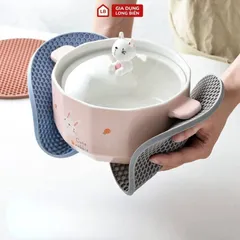 Miếng Lót Nồi Silicon Chống Nóng Chịu Nhiệt Mẫu Mới - Kích Thước 17cm, An Toàn Cho Mọi Loại Nồi 813972