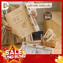 Giấy Nến Thấm Dầu Hoa Văn Mẫu Mới - Hàng Loại 1 Cuộn 5M Chống Bám Dính, Thấm Hút Dầu Mỡ Tốt 813977