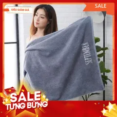 Khăn tắm ngày tháng 70x140 cm thêu logo 12 tháng, chất khăn bông mềm mịn , thấm hút mồ hôi cực tốt 813978