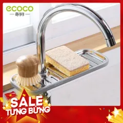 Khay Để Xà Phòng, Giẻ Rửa Bát Inox ECOCO Cao Cấp Không Gỉ 813994