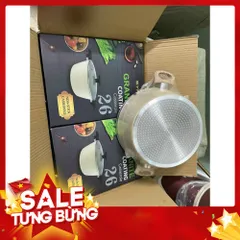 Nồi Chống Dính Vân Đá Đủ Size 20, 22, 24cm - Tay Cầm Chống Nóng, Dùng Được Mọi Loại Bếp 814007