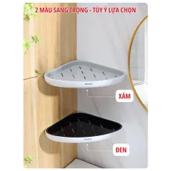 Kệ góc ecoco mẫu mới kèm miếng dính cực chắc có ảnh chụp thật 814018