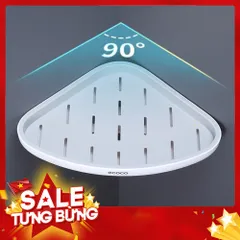 Kệ góc ecoco mẫu mới kèm miếng dính cực chắc có ảnh chụp thật 814018