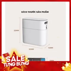 Thùng rác thông minh 12L ECOCO nắp kín tự động đóng gói 814020
