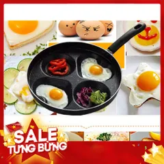 Chảo Chiên Ốp Trứng 4 Ngăn Chống Dính - Dùng Được Bếp Từ 814027