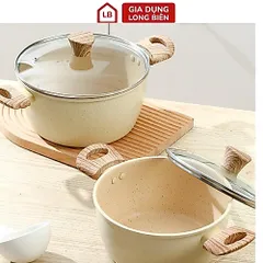 Nồi Chống Dính Vân Đá Đủ Size 20, 22, 24cm - Tay Cầm Chống Nóng, Tiện Lợi 814040