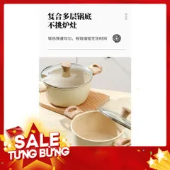 Nồi Chống Dính Vân Đá Đủ Size 20, 22, 24cm - Tay Cầm Chống Nóng, Tiện Lợi 814040